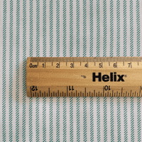 Regency Broken Stripe Emerald and White Polycotton
