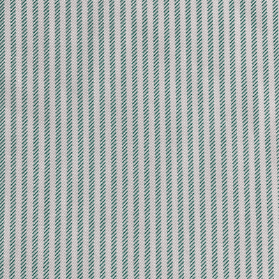 Regency Broken Stripe Emerald and White Polycotton