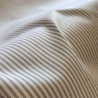 Regency Broken Stripe Grey and White Polycotton