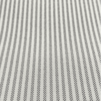 Regency Broken Stripe Grey and White Polycotton