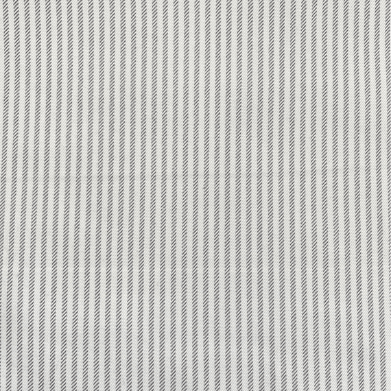 Regency Broken Stripe Grey and White Polycotton