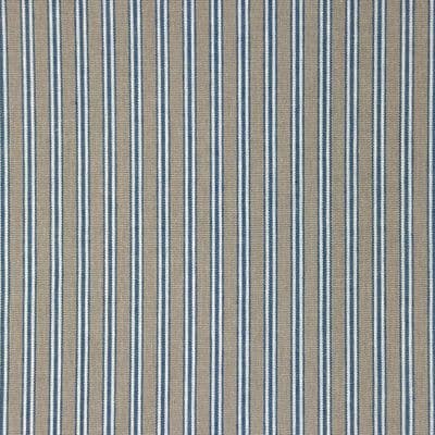 Regency Ticking Stripe Fabric Azure - Polycotton