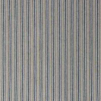 Regency Ticking Stripe Fabric Black - Polycotton
