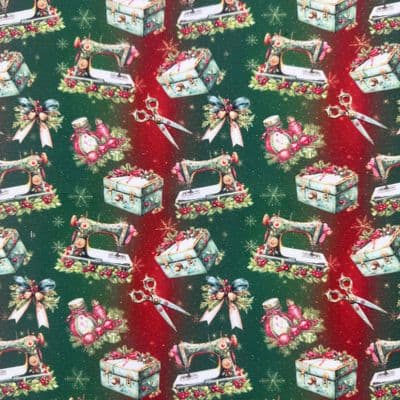 Santa's Sewing Workshop - Digitally Printed Polycotton