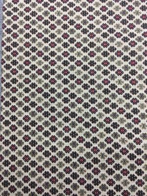 Small Ikat Print on Beige: Upholstery and Curtaining