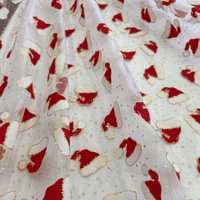 Sparkly Christmas Organza Screen Print