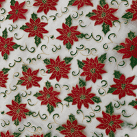 Sparkly Christmas Organza Screen Print