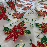 Sparkly Christmas Organza Screen Print