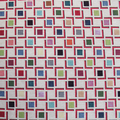 Squares - Cotton Mix Tapestry Fabric