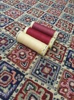 Tapestry Fabric for Curtaining or Upholstery: Mini Persian on pale beige background