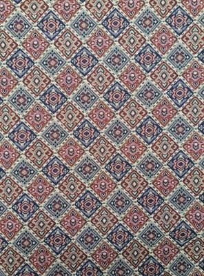 Tapestry Fabric for Curtaining or Upholstery: Mini Persian on pale beige background