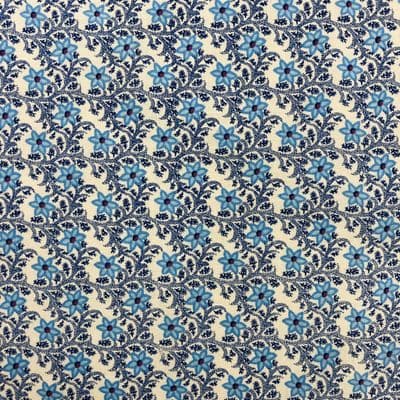 VINTAGE COTTON: Blue and White Floral Period