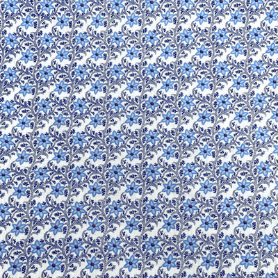 VINTAGE COTTON: Blue and White Floral Period
