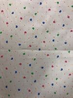 VINTAGE COTTON: Multicoloured Retro Print on Beige