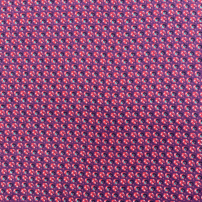 VINTAGE COTTON:  Retro Abstract Pruple and Red