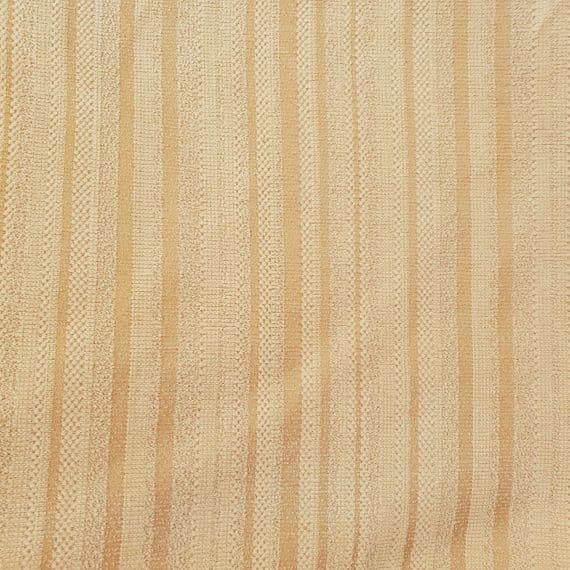 Vintage Retro Upholstery Fabric - Beige Ribbed Stripes