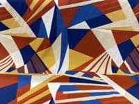 Viscose Dress Fabric - Expression Geometric Primary Colours