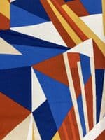 Viscose Dress Fabric - Expression Geometric Primary Colours