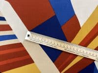 Viscose Dress Fabric - Expression Geometric Primary Colours