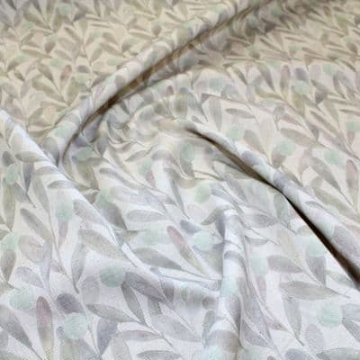 Voyage Maison Katsura - Curtains Soft Furnishings Cotton Fabric - Aqua