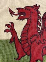 Wales Flag Panel Large - Cotton Mix Tapestry Fabric