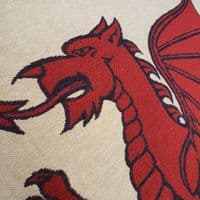Wales Flag Panel Medium - Cotton Mix Tapestry Fabric