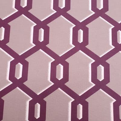 Warhol By Ashley Wilde -  Curtains Soft Furnishings Cotton Fabric  - Blackcurrent