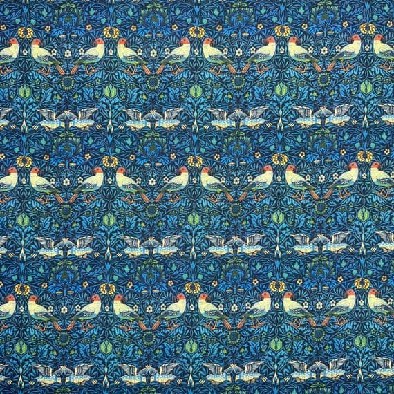 William Morris Birds - 100% Cotton  Dressmaking Craft Fabric