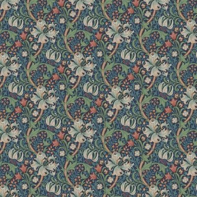 William Morris Golden Lily Jewel Furnishings Cotton