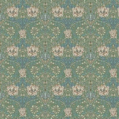 William Morris Honeysuckle Seaspray Furnishings Cotton