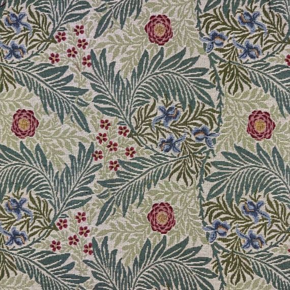 William Morris Larkspur Sage - Cotton Mix Tapestry Fabric