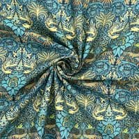 William Morris Peacock & Dragon - 100% Cotton  Dressmaking Craft Fabric