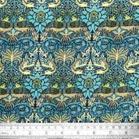 William Morris Peacock & Dragon - 100% Cotton  Dressmaking Craft Fabric