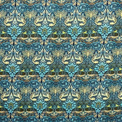 William Morris Peacock & Dragon - 100% Cotton  Dressmaking Craft Fabric
