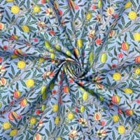 William Morris Pomegranate Blue - 100% Cotton  Dressmaking Craft Fabric