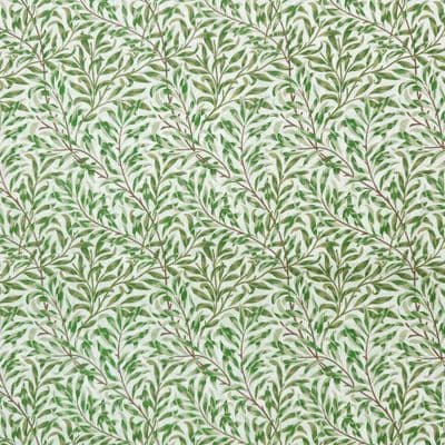 William Morris Willow Bough Green - Digitally Printed Polycotton