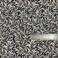 William Morris Willow Bough  Navy - 100% Cotton  Dressmaking Craft Fabric