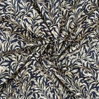 William Morris Willow Bough  Navy - 100% Cotton  Dressmaking Craft Fabric