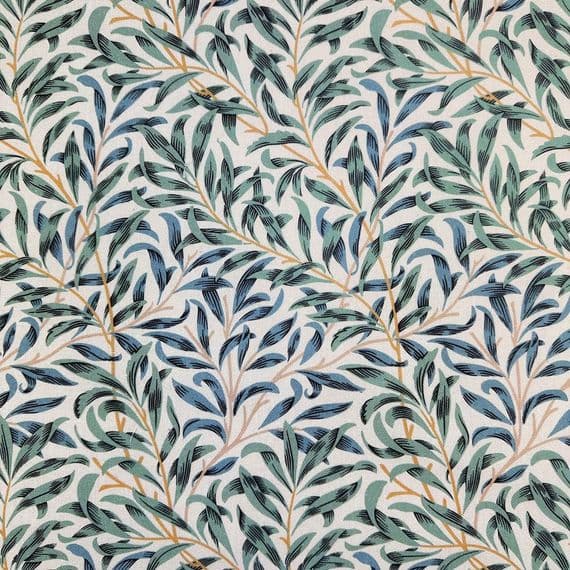William Morris Willow Bough Seafoam - Furnishings Cotton