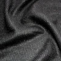 Wool Mix Dress Fabric  - Black With Grey