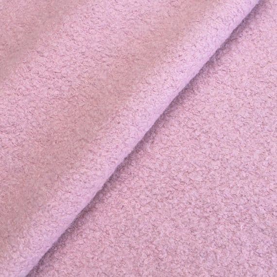 Wool Mix Fabric - Lillac Boucle