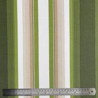 Woolacombe Olive - Outdoor Fabric - Green & White
