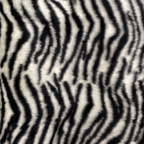 Zebra Print Faux Fur
