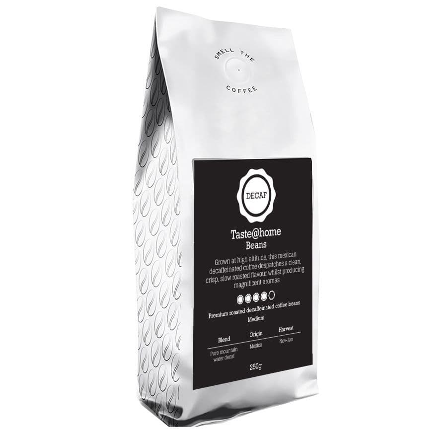 Beans decaf medium 250g