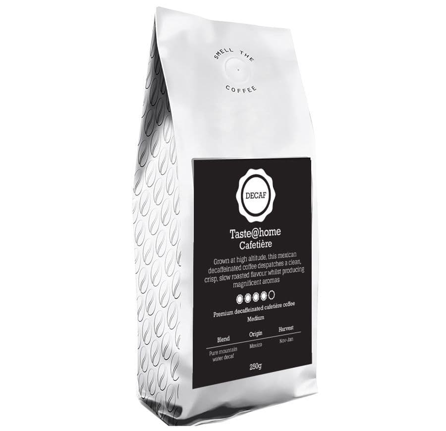 Cafetiere ground decaf medium coffee 250g