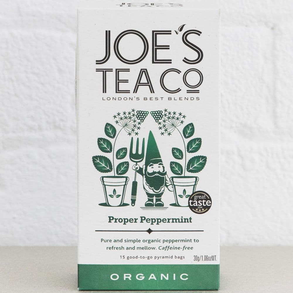 Organic Proper Peppermint Tea Bags - 15 pyramid tea bags