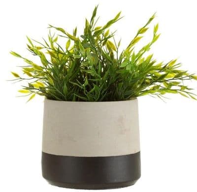 Black Dip Cement Planter