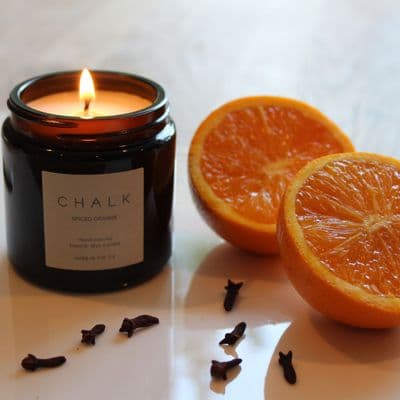 Chalk Amber Jar Candle Spiced Orange 96g