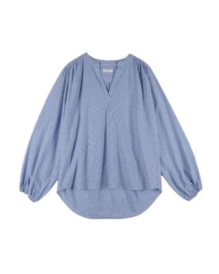 Chalk Deb Shirt Dark Blue Stripe