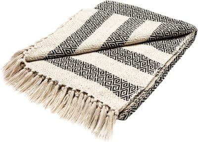 Scandi Boho Blanket Throw
